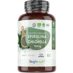 WeightWorld Økologisk Spirulina and Chlorella 180 stk