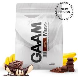 GAAM 100% MASS Premium, 1 kg, Gainer, Banana Chocolate