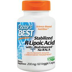 Doctor's Best Stabilized R-Lipoic Acid 200 mg 60 Veggie Caps