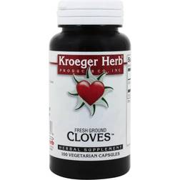 Kroeger Herbs Herbal Combinations Fresh Ground Cloves 100 Vegetarian Capsules