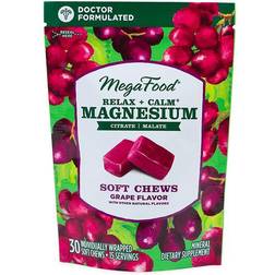 MegaFood Relax plus Calm Magnesium Grape 30 Soft Chews