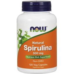 Now Foods Spirulina Natural, 500mg 120 vcaps 120 pcs