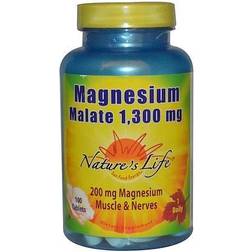 Nature's Life Magnesium Malate 1300 mg 100 Tablets 100 st