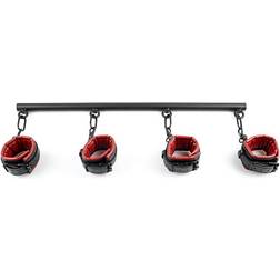 Sportsheets Spread the Love Bar Saffron Spreader Bar & Cuff Set Polyskin Adjustable Vegan