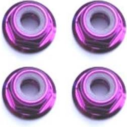 Fastrax M3 Purple Flanged Locknuts 4Pcs