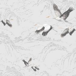 Laura Ashley Tapet Animalia Silver