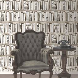Muriva Encyclopedia Wallpaper, Beige