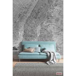 Komar Fototapet New york map städer 200x250cm P033-VD2