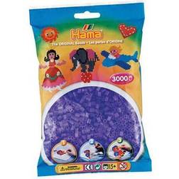 Hama Beads Midi Perler 3000stk Transparent Lilla
