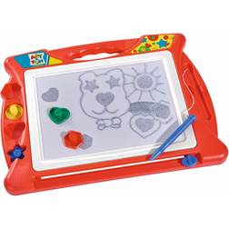 Simba 106334024 Art & Fun Kids Magic Drawing Board Scribbler with 4 stamps and Magnetic Pen Ages 3