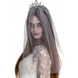 Boland Zombie prinses tiara met sluier