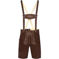 Hisab Joker Oktoberfest Lederhosen Dark brown