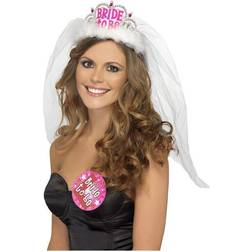 Smiffys Corona con Velo da Futura Sposa