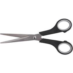Creotime Multi-universal saks, L: 17 cm, sort, Højre- og venstrehånds saks, 12s