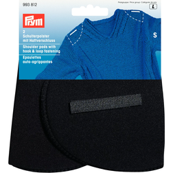 Prym Black Set-In Shoulder Pads With Hook And Loop, Small