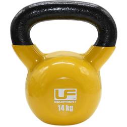 Urban Fitness kettlebell 14 kg stål/vinyl svart/gul