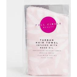 Full Circle FCB Pink Leaf Rose Oil Infused Hair Towel Turban