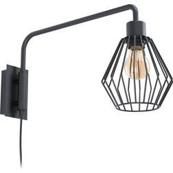 Eglo 99349 Wandleuchte E27 schwarz 99349 Wandlampe