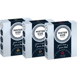 Mister Size Pure Feel Trial 53-57-60mm 9-pack