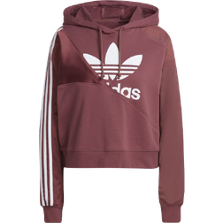 adidas Women's Originals Adicolor Split Trefoil Hoodie - Quiet Crimson