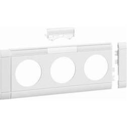 TEHALIT AFDÆKN.80MM For 3 stikkontakt M.SKRIFT