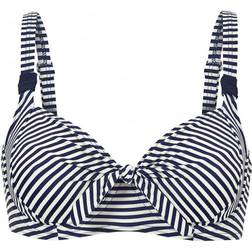 Abecita Brighton Unique Wire Bra - Navy/White