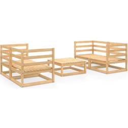 vidaXL 3075254 Loungeset, 1 Bord inkl. 4 Soffor