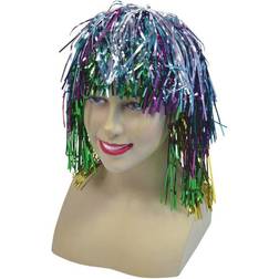 Bristol Novelty Tinsel Wig Multi-Coloured