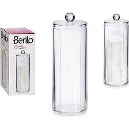 Berilo Arrangør Rondeller til Makeup fjerning Plastik (8 x 18 x 8 cm)