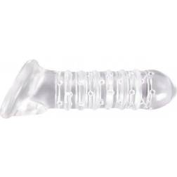 NS Novelties Renegade Ribbed Extension Clear