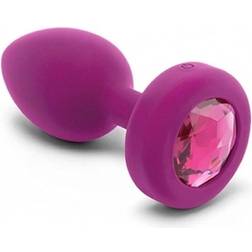 B-Vibe Anal plug Vibrating Jewel S/M Pink Ruby Størrelse S/M