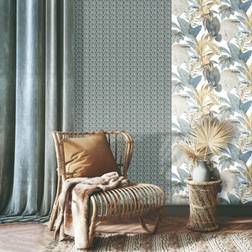 Noordwand Topchic Wallpaper Fans Blue