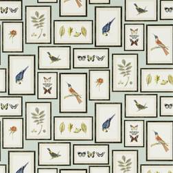 Sanderson Picture Gallery Aqua/Multi