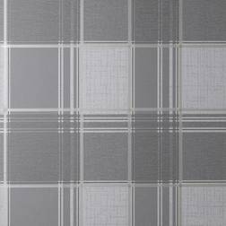 Fine Decor Larson Check Charcoal/Gold