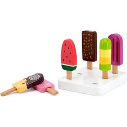 Viga 6 glassuppsättningar i trä