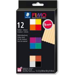 Staedtler FIMO Professional Modelleringsler Basic colours 12-pack