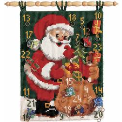 Vervaco Vervaco Advent Calendar Father Christmas Cross Stitch Kit, Multi-Colour