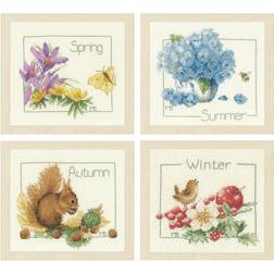 Lanarte Lanarte Counted Cross Stitch Kit: 4 Seasons: Set of 4, NA, 18 x 16cm