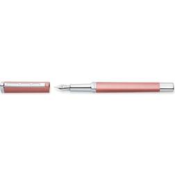 Staedtler Füllhalter triplus, Federbreite: F, rosé Vollmetall-Schaft, ergonomische Dreikantform, mit Clip &