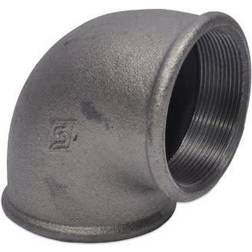 +GF+ 3" Sort vinkel 90° muffe/muffe
