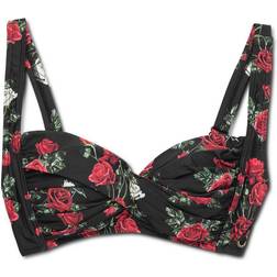 Panos Emporio Wild Roses Medea Top - Black