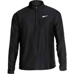 Nike Court Dri-FIT Advantage 1/2-Zip Tennis Top Men - Black/Black/White