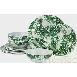 Waterside Green Leaves Dinner Set 12pcs