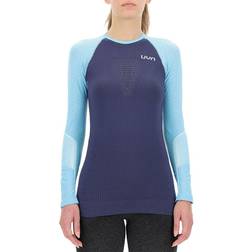 UYN Marathon OW Long Sleeve T-Shirt Women - Peacot/Black/River Blue