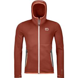 Ortovox Fleece Hoodie Men - Clay Orange