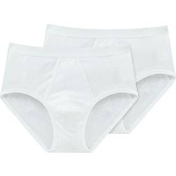 Schiesser Original Classics Double Rib Briefs 2-Pack - White