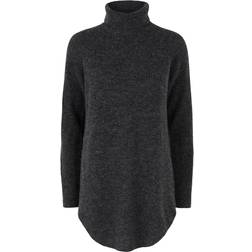 Pieces Ellen Tunic - Dark Grey Melange