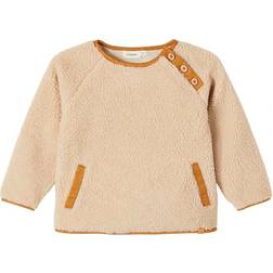 Lil'Atelier Raven Loose Sherpa Sweatshirt - Peyote (13197148)