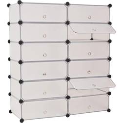 vidaXL Organiser with 12 Compartments Skoställ 92x105cm