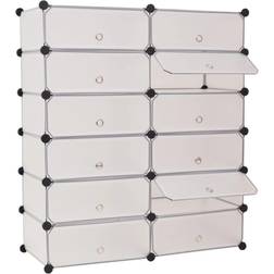 vidaXL Organiser with 12 Compartments Skostativ 92x105cm